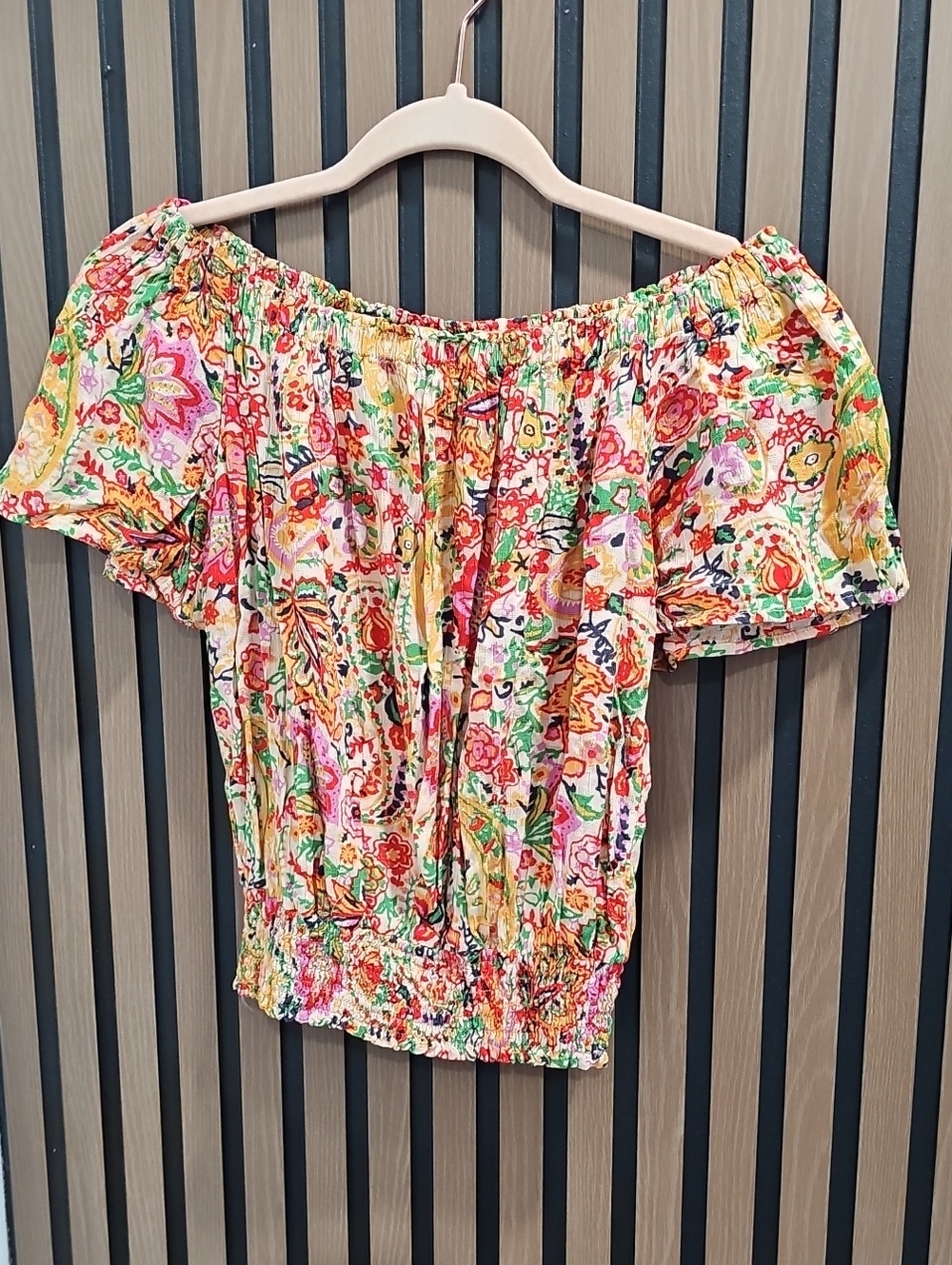 Cynthia Rowley Off Shoulders Top Size Small